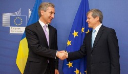 Dacian Cioloş with the Prime Minister of the Republic of Moldova, Iurie Leancă