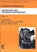 Vol. 2 - ECSC high
											authority records 1953 (1987) (in French only)