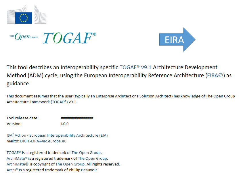 EIRA guidelines for the TOGAF interoperability ADM cycle