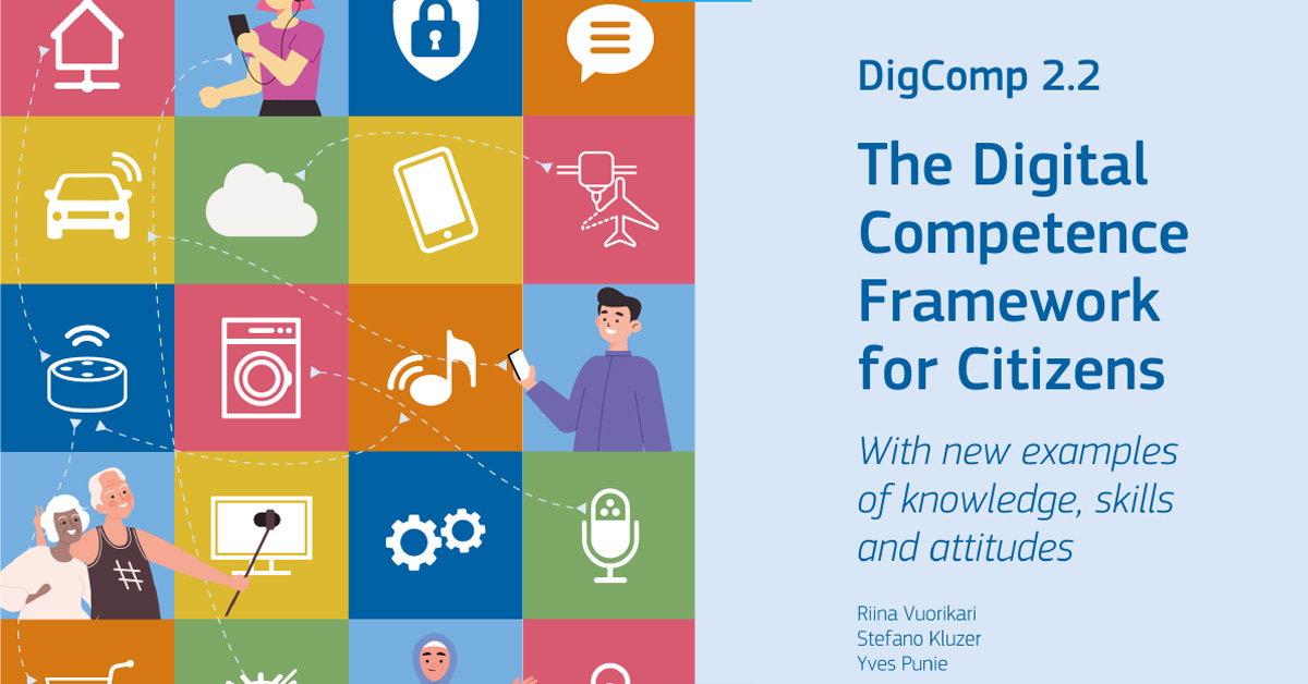 Digital Competences Framework (DigComp 2.2) cover page