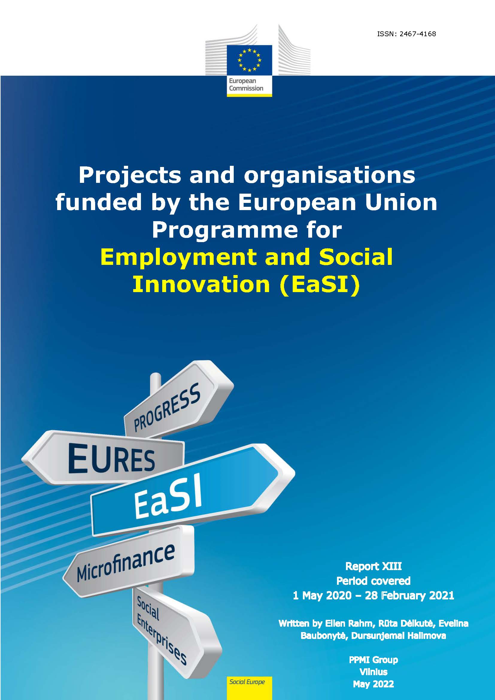 Monitoring good practices in the areas of Employment, Social affairs and Inclusion – EaSI projects and organisations - Report 13 – 2020-2021
