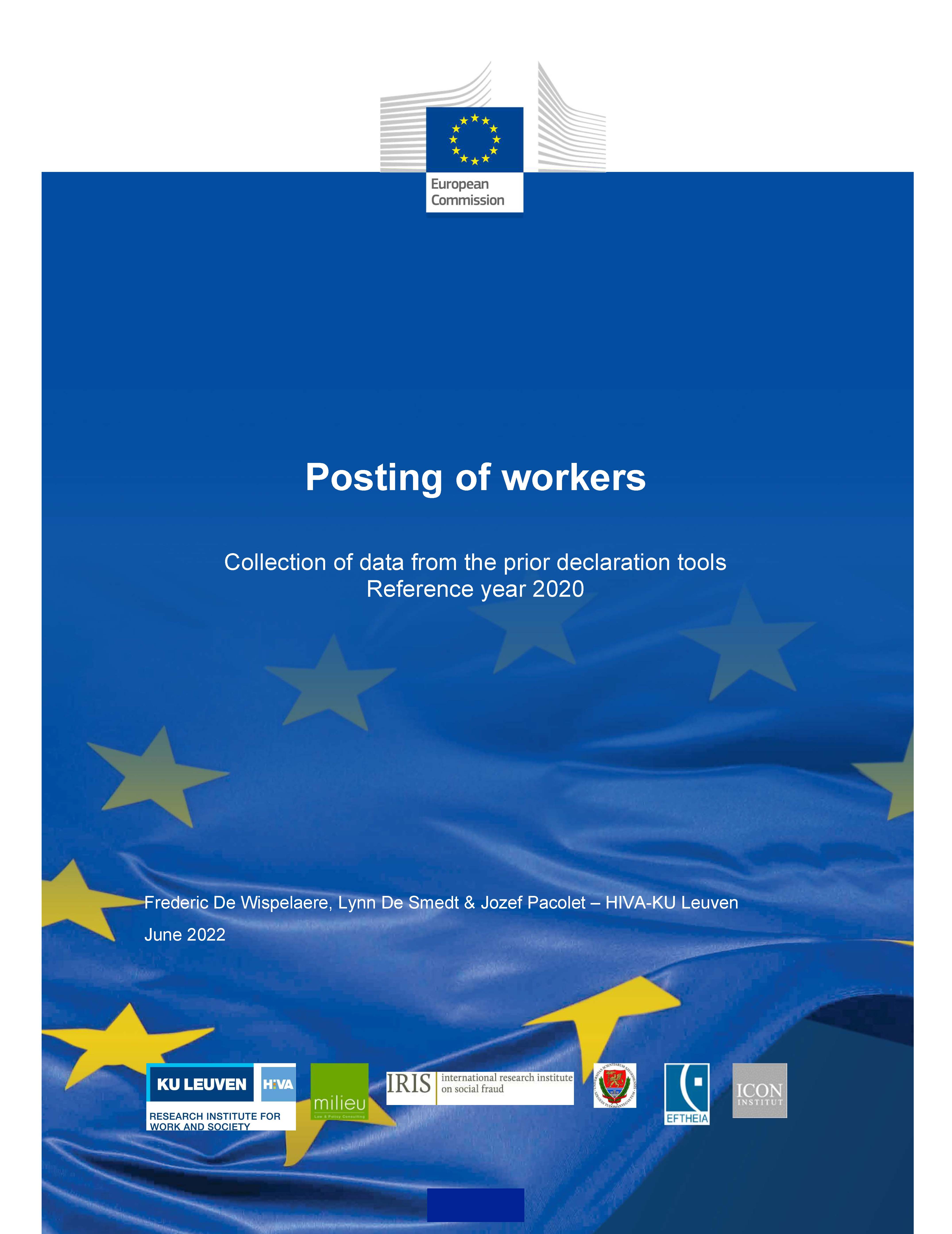 Posting of workers - 
Collection of data from the prior declaration tools - 
Reference year 2020