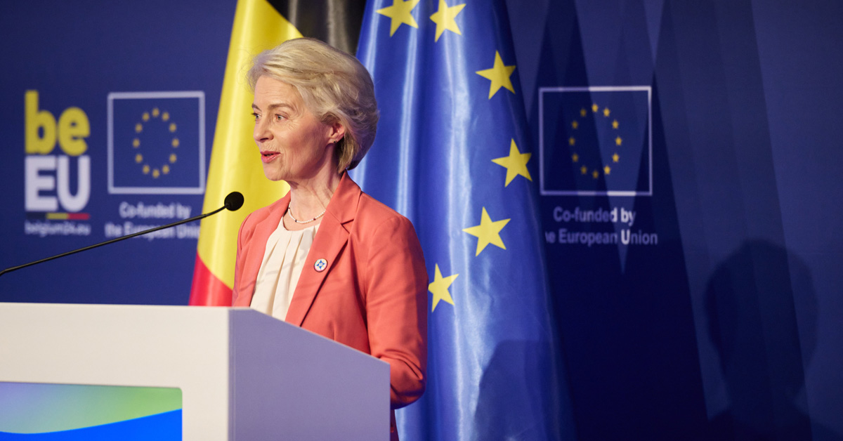 Ursula von der Leyen at the High-Level Conference on the European Pillar of Social Rights today in La Hulpe