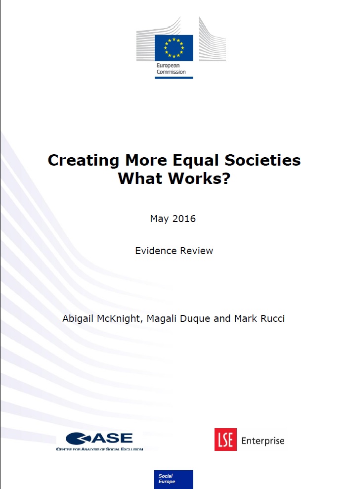 Evidence Review - Creating more equal societies: what works?
